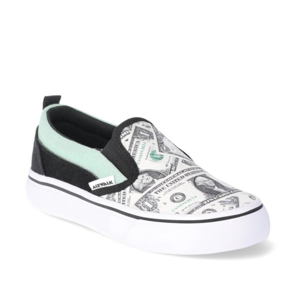Airwalk Other - NEW Airwalk Boys Dollar Bill Sli-On Sneakers - Shoe Size 5.0
